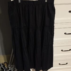 Lane Bryant Black Maxi Skirt